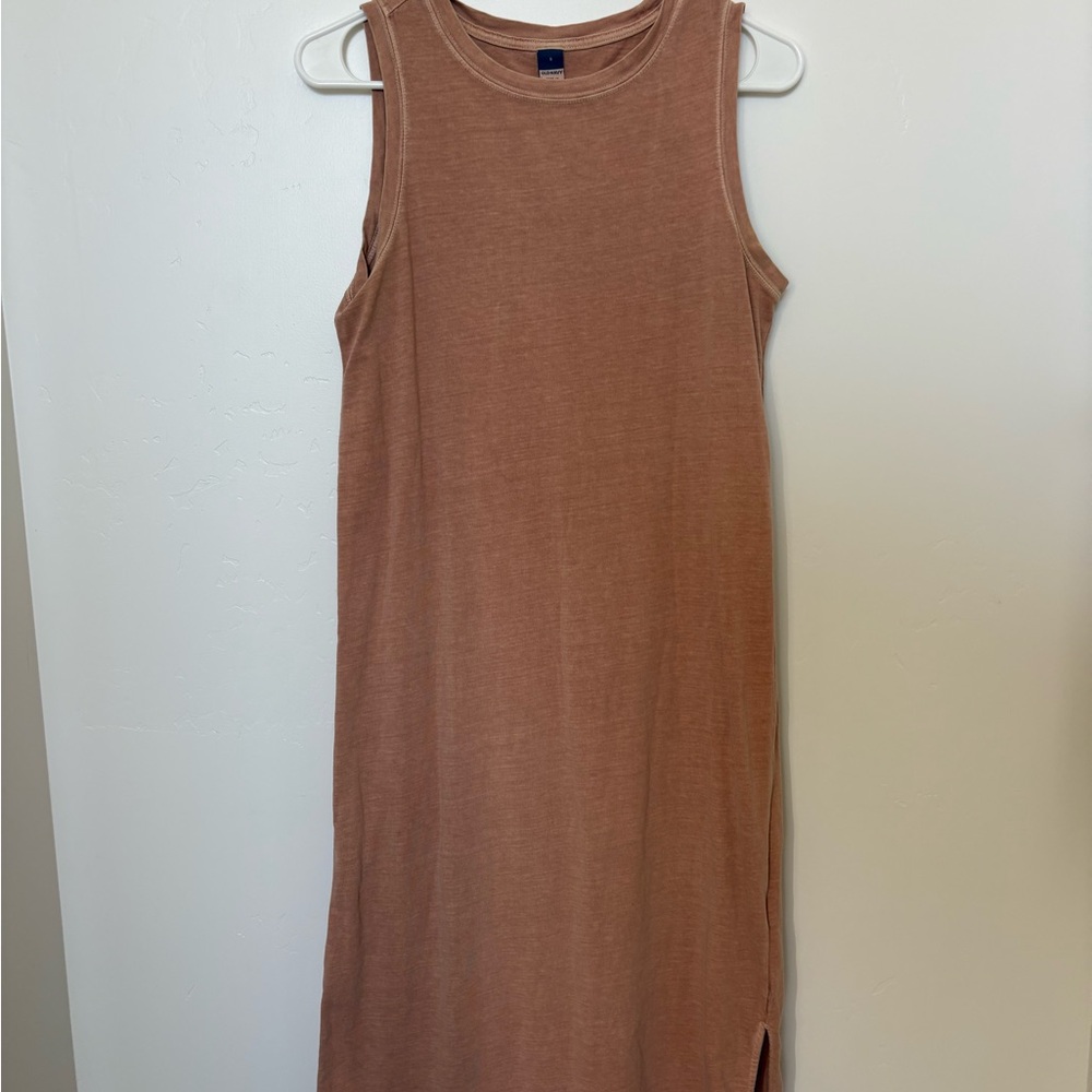 Old Navy Sleeveless Tan Midi Dress